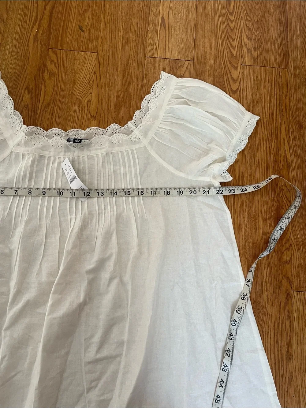 Jcrew Cotton voile scallop-trim babydoll dress